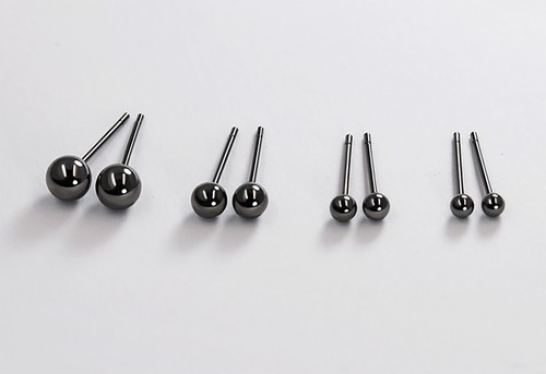 925 Sterling Solid Silver Small Plain Ball Bead Earrings Piercing Girl Lady Stud - Picture 37 of 59
