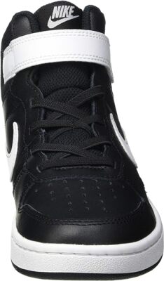 Little Kid's Nike Court Borough Mid 2 Black/White (CD7783 010) | eBay