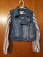 Girl's Sean John Jean jacket with mesh sleeves Size medium 10-12