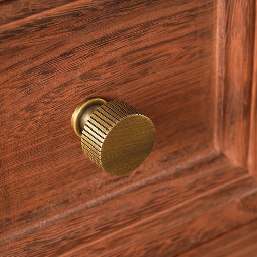 Solid Brass Cabinet Knob Antique Brass Drawer Knob Brass Cabinet Handle - Picture 8 of 14