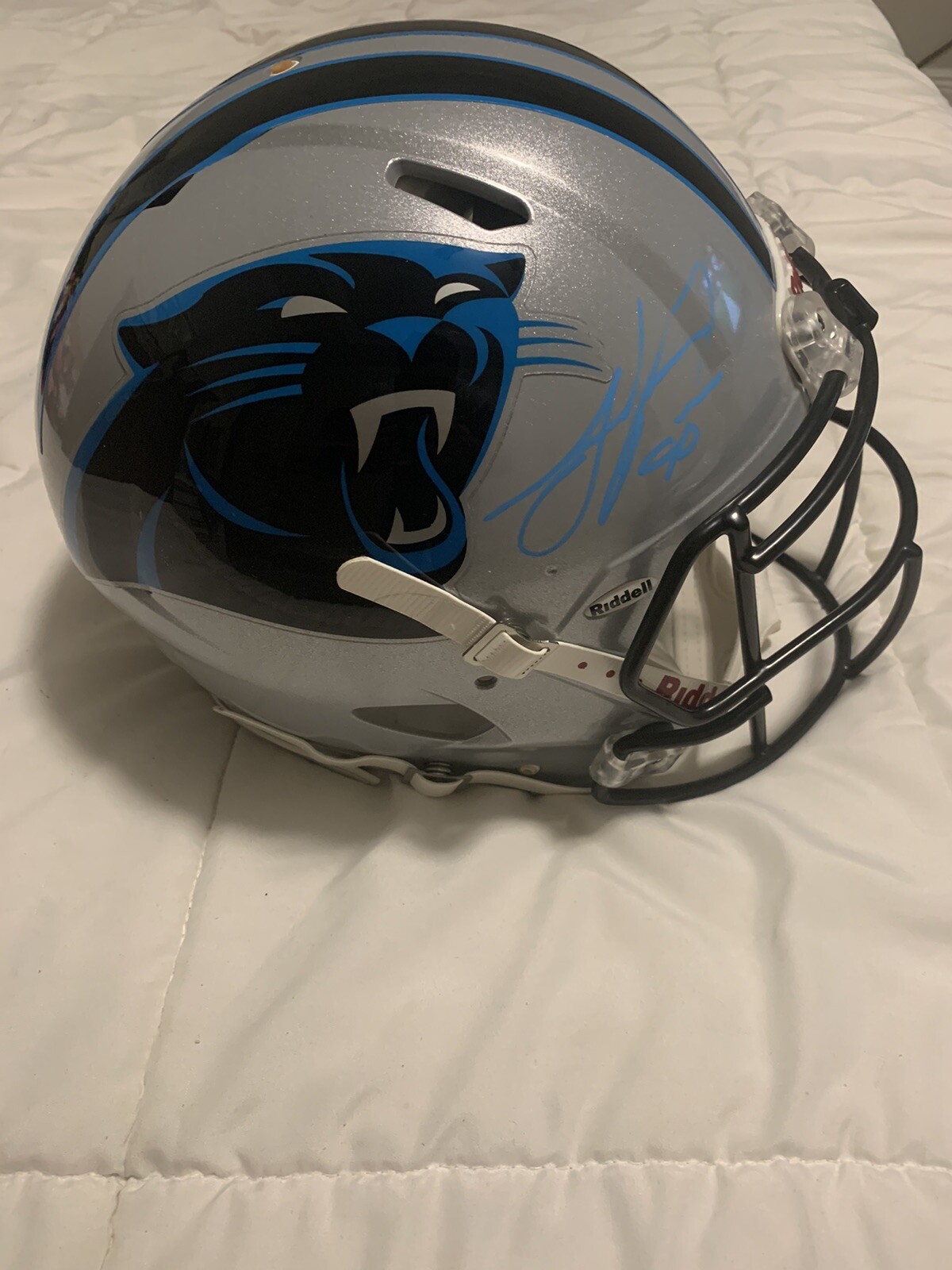 Julius Peppers Autographed Signed Carolina Panthers Speed Authentic NFL Helmet 