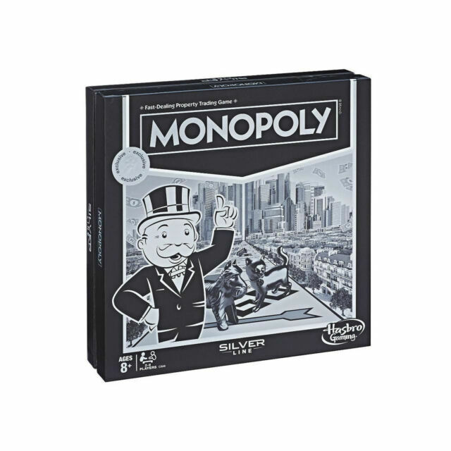Hasbro Gaming Monopoly Silver Line Special Edition Board Game Ages