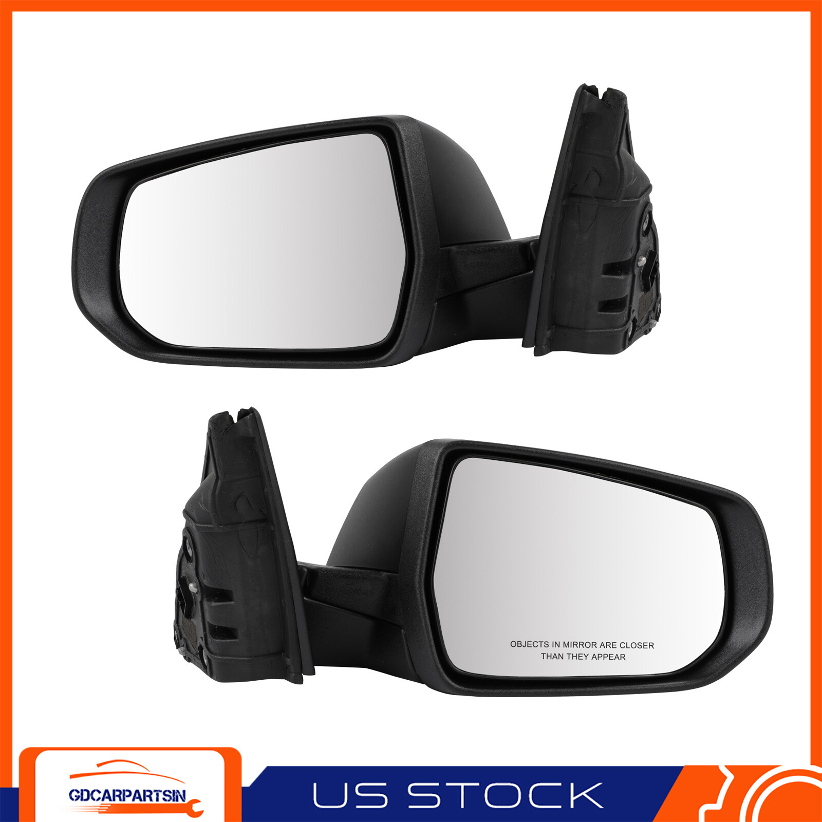 Pair Heated LH+RH Side Mirrors For 16-21 Chevrolet Malibu W/Memory 11 Pins PTM