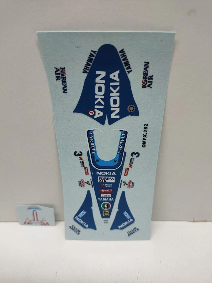 Tyrrell 023 1995 1/43 F1 Decals Onyx 262 Version 2 - Photo 3/4