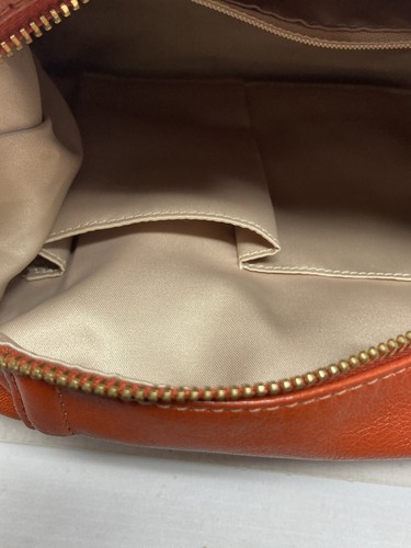 Coach Orange Coral Genuine Leather Satchel Handbag Purse G1273-F19247 12” X 7.5” - Picture 22 of 24