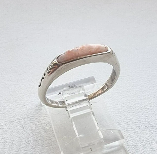 ANILLO GRABADO CAROLYN POLLACK RELIOS PLATA ESTERLINA 925 PERLAS TRITURADAS TALLA 8,25 Foto 2 de 4