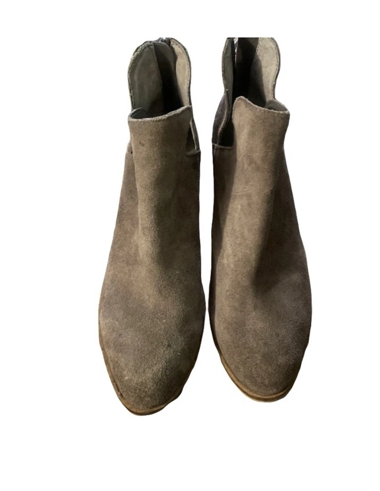 STEVE MADDEN Women's Suede Ankle Boots - Gray size 7 - Image 2 of 4