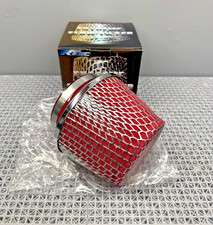 Rtc-eff045 Red Foam Air Filter 4.5 Clamp On Universal Intake Nos New