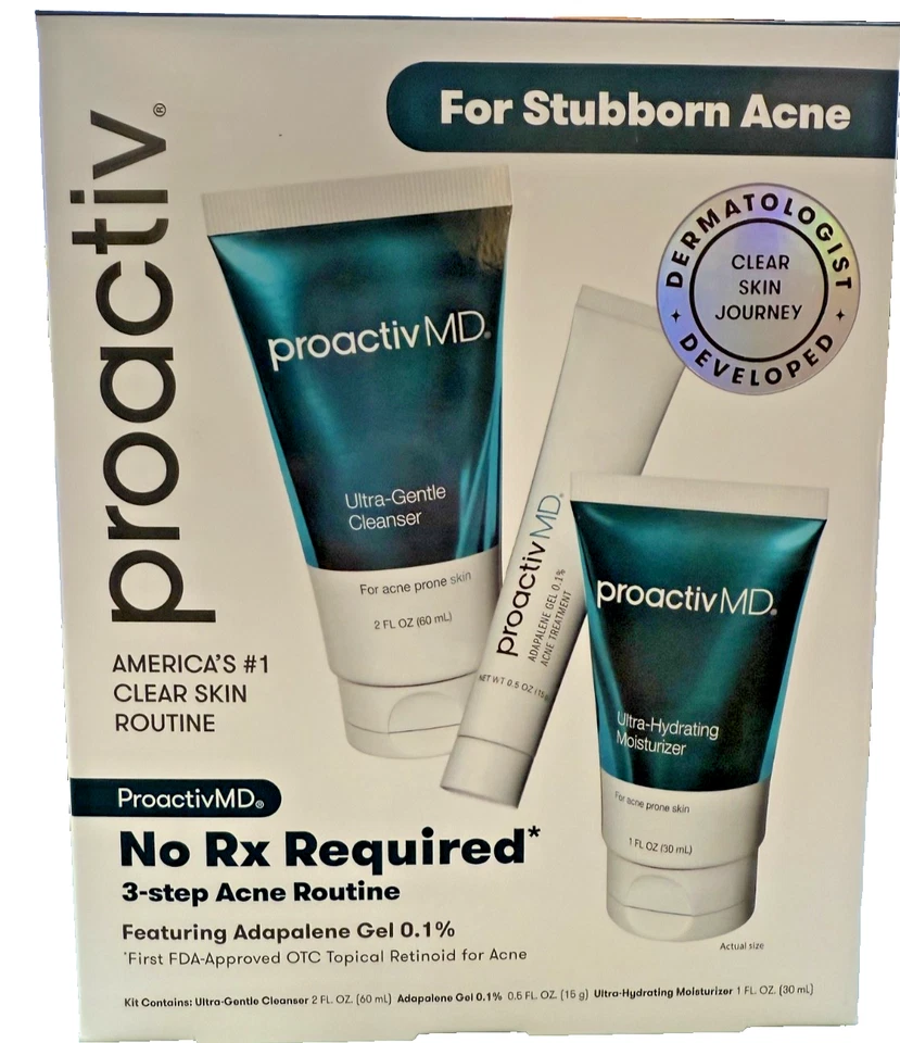 Proactiv MD 3 Step Stubborn Acne Treatment Kit 90 Day Supply 04/2026 3 Box lot - Image 2 of 4