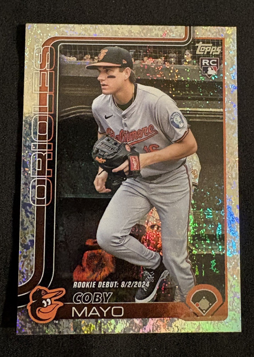 2025 Topps Update - #US282 Coby Mayo Rookie Debut Sandglitter
