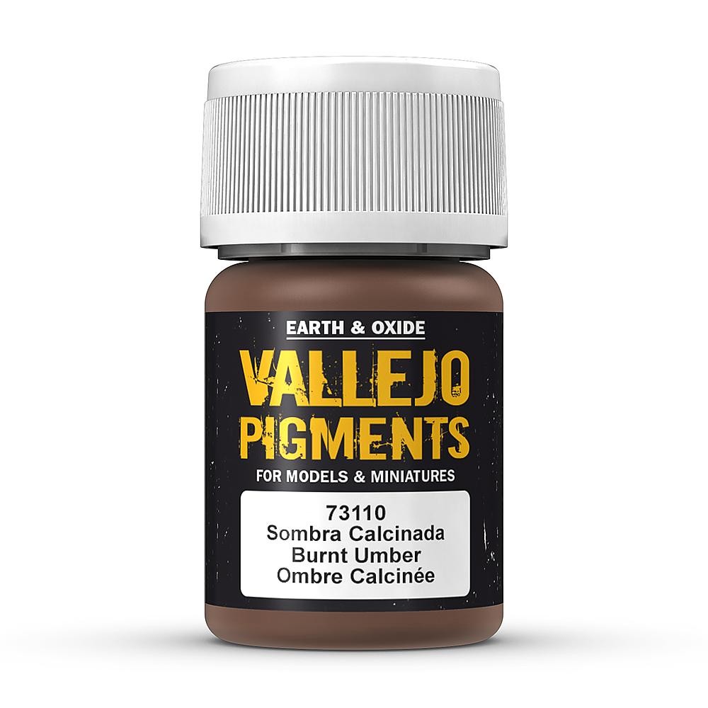 Vallejo Pigments 73.110 - Umber, Burnt, 30 ml