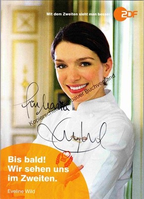 Original Autogramm Eveline Wild /// Fernsehköchin ORF ZDF /// Autogramm A 356310