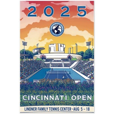 Cincinnati Open Tennis Tournament August 2025 Event Poster