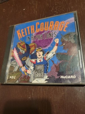 Keith Courage in Alpha Zones TURBOGRAFX-16, CARTRIDGE IS EXCELLENT, REGULAR WEAR