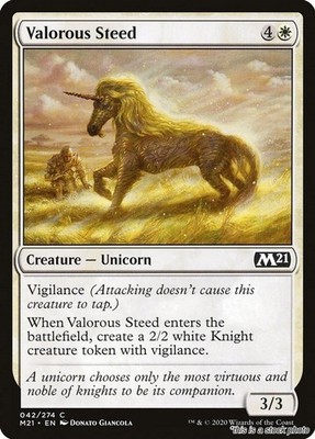 MTG Valorous Steed [M21 - 42] LP