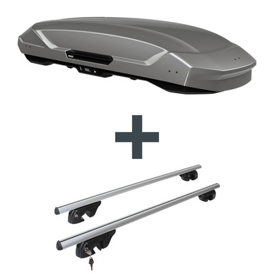 Dachbox Thule Motion 3 XXL + Dachträger Menabo für BMW 5er Touring Typ E61 NP