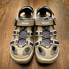 Teva Fisherman Closed-Toe Sandals Buckle Mesh Gray/blue US 7 M women’s