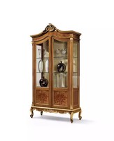 Holz Vitrinen Glas Schrank Echtholz Anrichte Vitrine Wohnzimmer MöBel