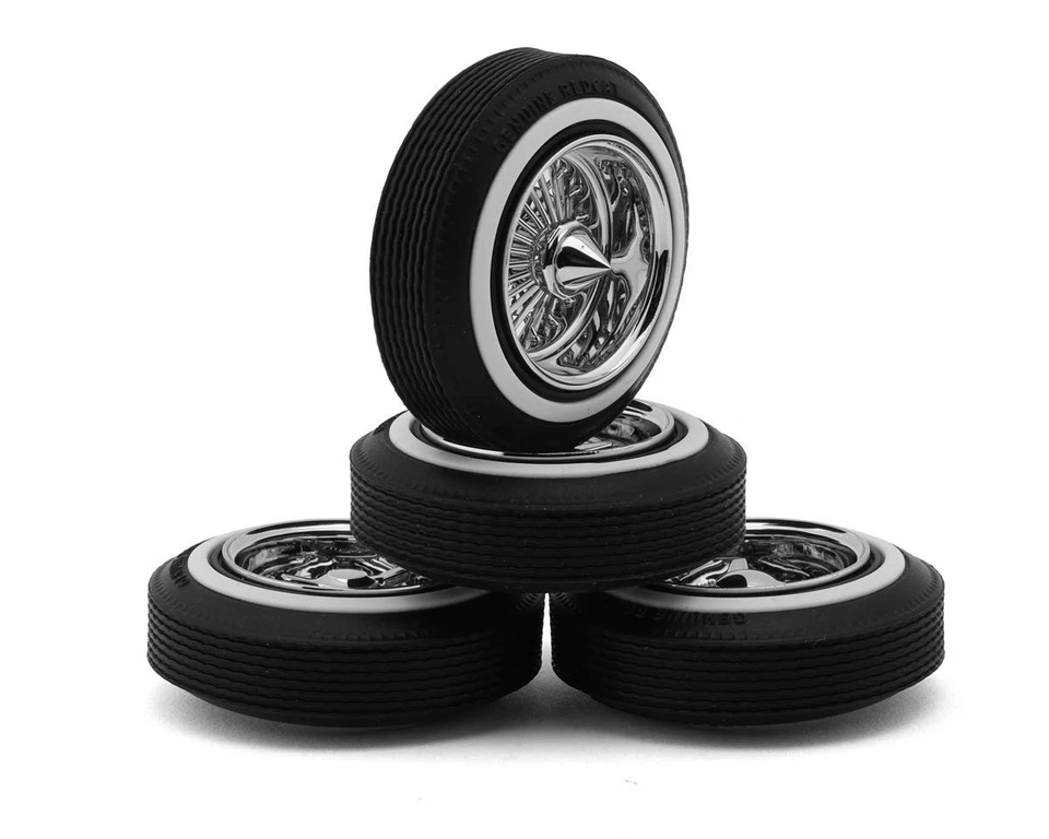 Redcat Dayton Chrome Wire Wheel Set (4) RER17088 - Image 2 of 4