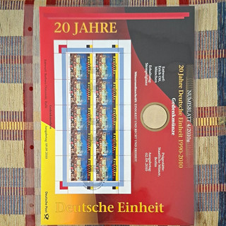 Numisblatt 4/2010 20 Jahre Deutsche Einheit 1990 2010 mit Gedenkmünze