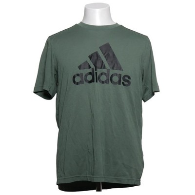 Adidas, T-shirt, Größe: M, Grün, Baumwolle/Polyester, Print, Herren #RPc