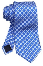 3.15" 8cm Fashion Striped Ties Mens Plaid Flower Necktie One Size Blue Plaid