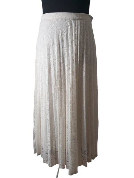 Women Hallhuber Skirt Beige Lace M