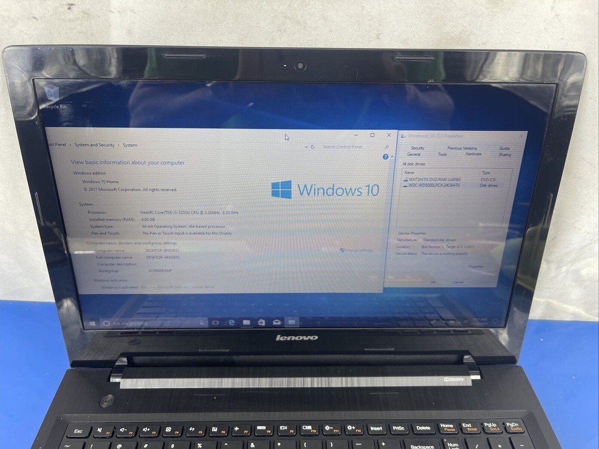 Lenovo 80E501B5US Essential G50-80 2.2GHz i5-5200U 15.6