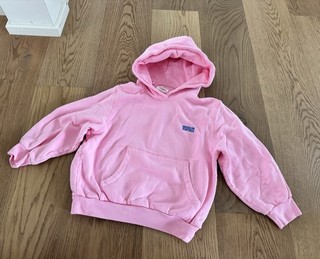 Estupenda sudadera con capucha de niña vintage americana rosa Izubird 134 9J