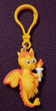 American Heart Association Kids Heart Challenge Dragon Keychain Backpack Fob
