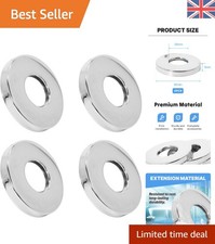 Rust-Resistant Chrome Tap Pipe Cover Plate Set - Ideal for Smooth Installation