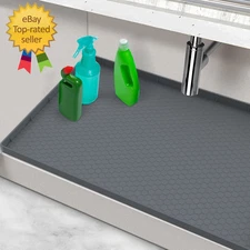 Silicone under Sink Mat 22" X 19" under Sink Mats for Kitchen Waterproof under