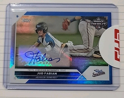 2023 Topps Pro Debut Autograph #PD-17 Jud Fabian 133/150 Blue Foil Orioles