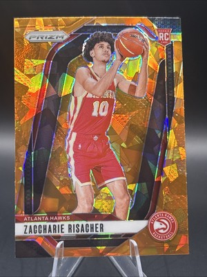 2024-25 Panini Prizm - Zaccharie Risacher #265 Orange Ice Prizm (RC)
