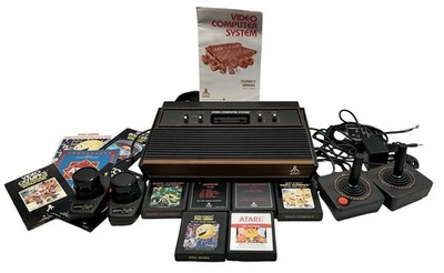 Atari 2600 Video Computer System Bundle CX-2600A w/ Games & Controllers  