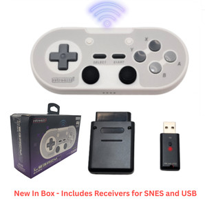L'héritage rétro-bit 16 Wireless 2.4GHz Contrôleur pour SNES, Changer, PC, Mac - gris