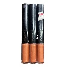 L’Oréal Infallible 2-Step Pro Last Lip Color, 205 Henna to Heaven Lot of 3