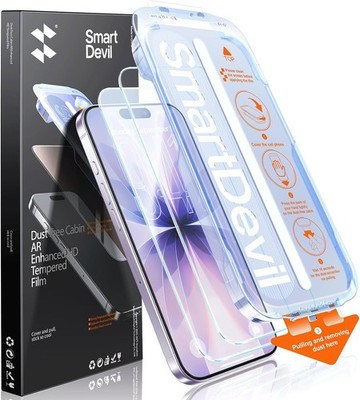SMARTDEVIL Screen Protector 2 Pack for iPhone 17 with AR