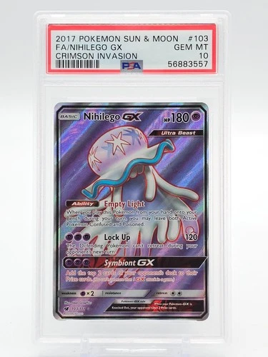 NIHILEGO GX 2017 POKEMON CRIMSON INVASION 103/111 ULTRA RARE PSA 10 Q2620