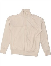 PUMA Womens Oversized Tracksuit Top Jacket UK 10 Small Beige Polyester AT16