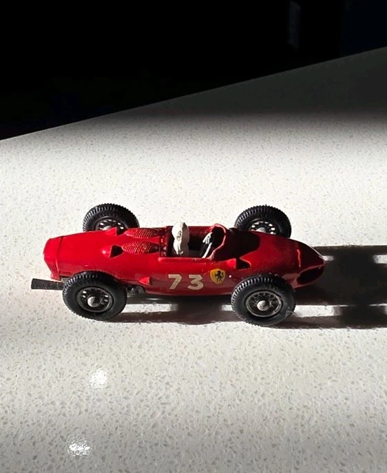 VTG Lesney Matchbox #73 FERRARI SHARKNOSE F1 Race Car- RED Made In England 2.75" - Image 4 of 4