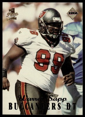 1998 Collector's Edge First Place 50-Point Warren Sapp Tampa Bay Buccaneers #184