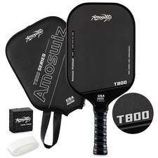 Amoswiz Pagaia per pickleball, in fibra di carbonio T800, per sottaceti