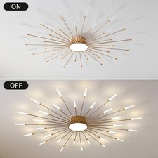 Gold Firework LED Ceiling Light with Smart Control