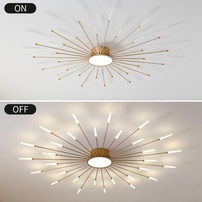 Gold Firework LED Ceiling Light 30+1, Smart Dimmable w/ APP & Remote
