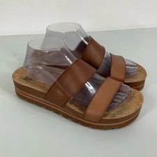 Reef Double Strap Platform Sandals Size 9