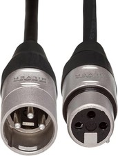 Hosa HXX-010 Pro Balanced Interconnect, REAN XLR3F to XLR3M, 10 Feet