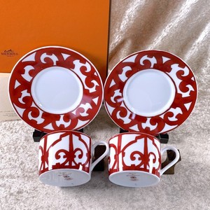 Lot De 2 Tasses Hermès Saut Hermès – Multicolore, Rondes, Occasion