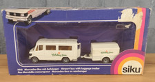 ✈️ SIKU 1918 Mercedes 208 Airport Service Holiday Inn mit Anhänger OVP 🧳