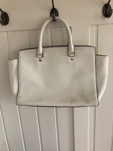Michael Kors 'Saffiano' Handbag - White Leather - Detachable Strap & dust cover - Picture 3 of 8